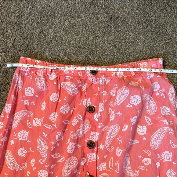 Ninety nine peach floral pattern skirt - Picture 7 of 8